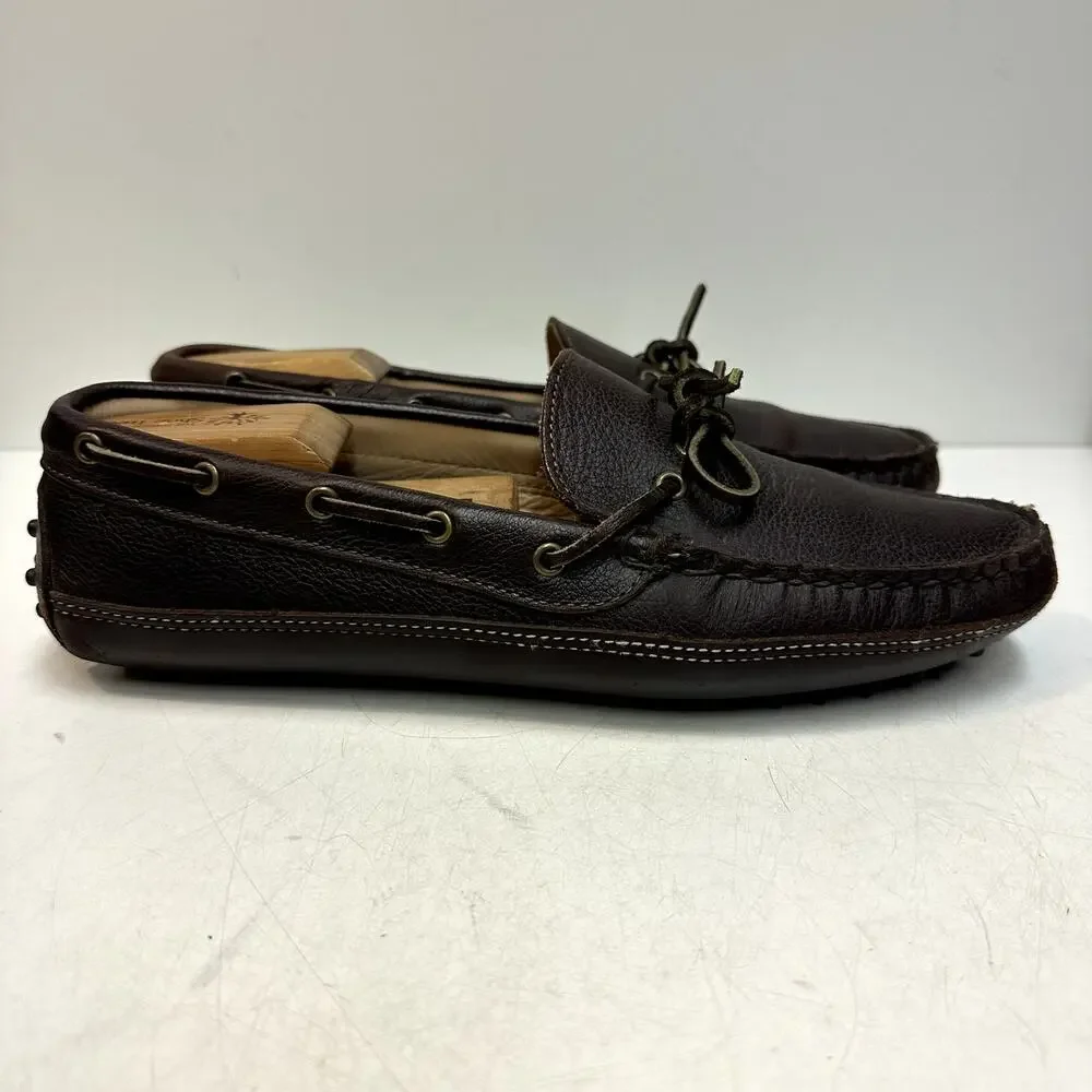 VERY GOOD Rancourt & Co. x Cole Haan Brown Driver Moccasin Maine USA 9.5 D